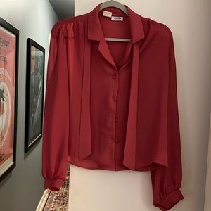 Red Women's Blouse
